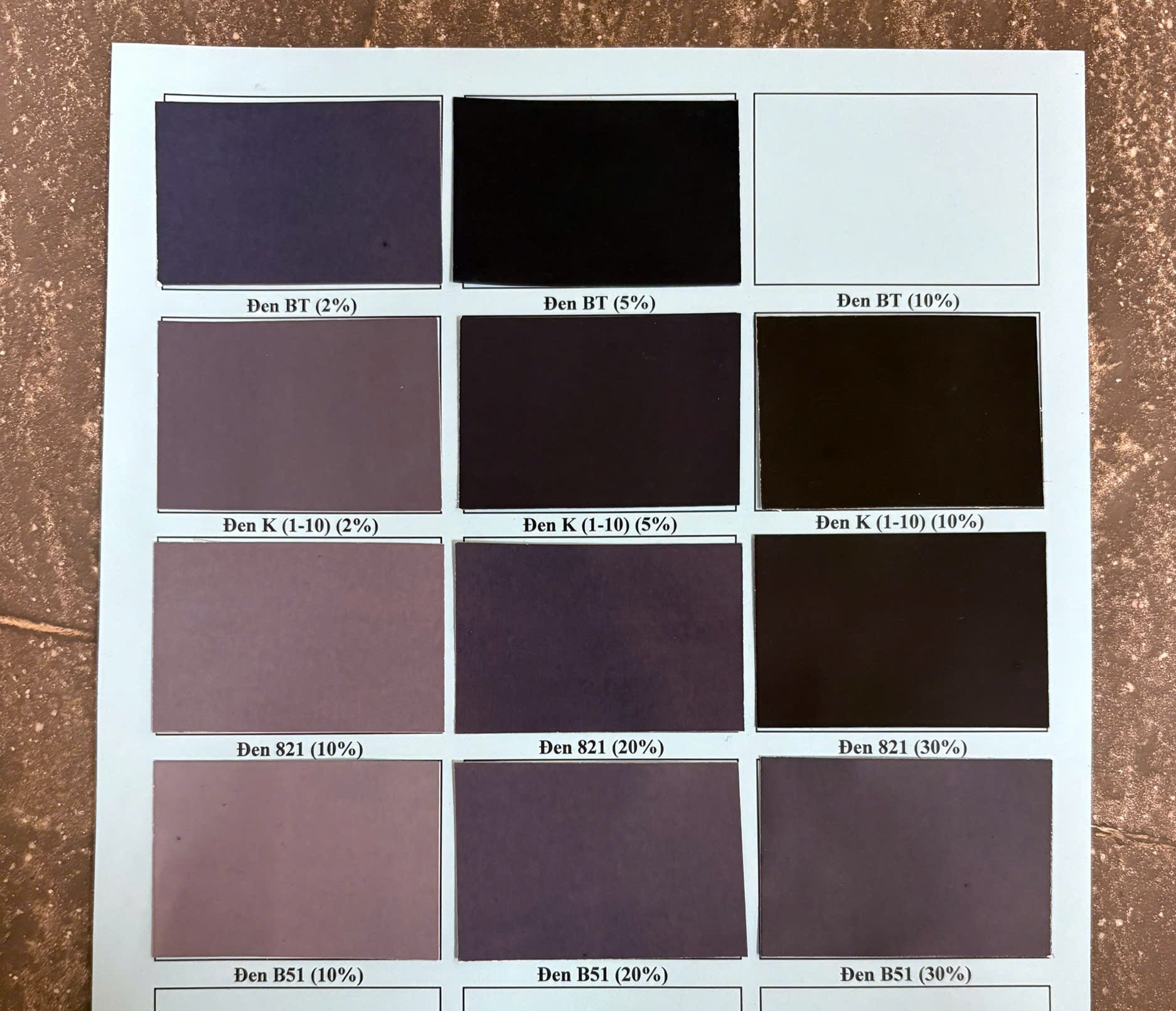 Bảng Màu DYE Chi Tiết 3